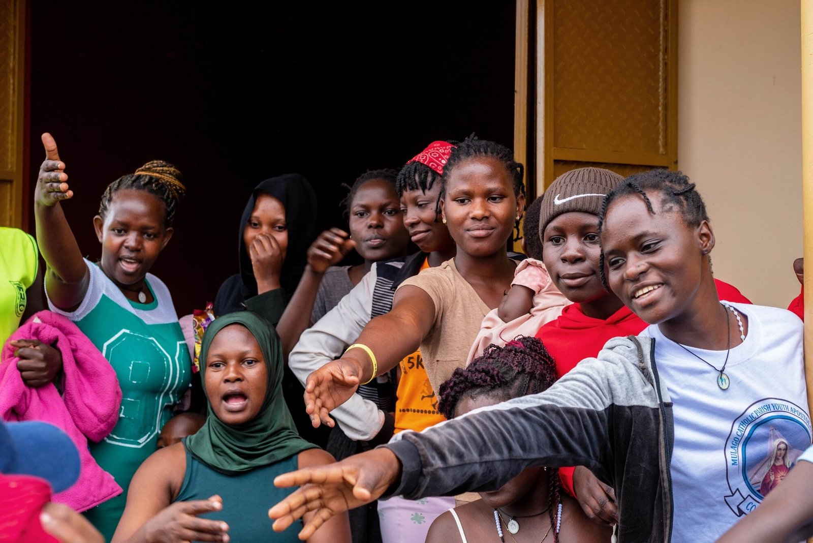 Girls participating in an advocacy event